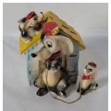 Vtg Ceramic Dog House Bank Japan