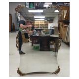 European Antique Large Gilt Mirror 19th Century