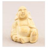 Chinese Stone Carved Fat Buddha Sculpture