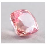 9.50ct Cushion Cut Natural Padparadscha Sapphire