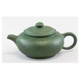 Chinese Green Zisha Teapot Signed