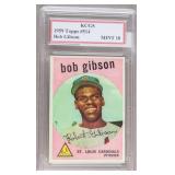 1959 Topps #514 Bob Gibson Card KCGS Mint 10