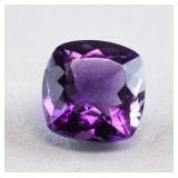 9.65cts Cushion Cut Violet Natural Amethyst