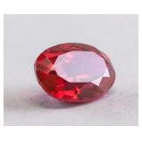 9.45ct Oval Pinkish Red Natural Ruby