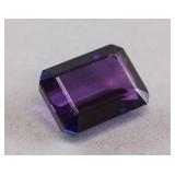 13.95ct Emerald Cut Purple Natural Alexandrite