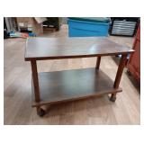 Rolling small table 19x27x17