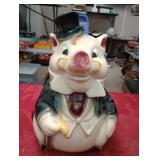 Pig cookie jar