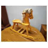 Wood rocking horse