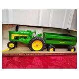 John Deere 1958 630 tractor and wagon set