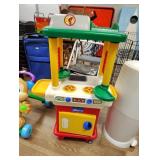 Plastic play kitchen