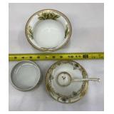 Antique Nippon 3 Piece Porcelain Bowl Set with