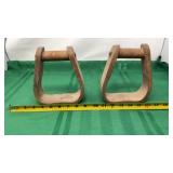 Bent Wood Saddle Stirrup Pair