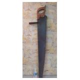 K~Vintage Antique Wheat Handle Hand Saw