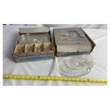 8 place setting Snack Tray w Cup