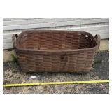 Primitive Large Woven Basket w Handles