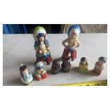 Native American Figurines and S&P Shakers