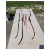 Recurve bow and arrows