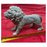 Lion Statue Cast Aluminum w brass /bronze tail