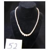 DELTAH PEARL NECKLACE, 17" LENGTH