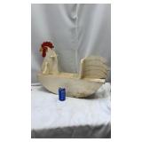 Vtg Wooden Chicken Rocker