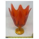 Viking Glass 6 Petal Handkerchief Vase