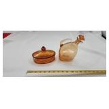 Oil Decanter and Candy Dish