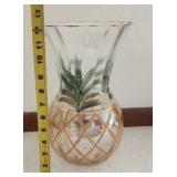 Lead Crystal Made In Romania Palm Tree Vase