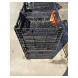 10) RIDGID PLASTIC CRATES (23" X 15")