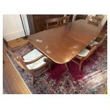 Mahogany Dining Room Table 97.5inX42in & Chairs