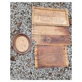 Mother oats wood box sides Civil War era picture