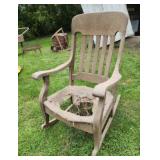 Antique wood rocker need seat repaired