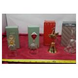 Avon Bells w boxes, 91 love crystal, heart songs,