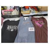 WOMENS XL HARLEY DAVIDSON SHIRTS, LONG