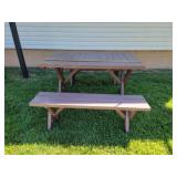 Picnic Table with Benches 48 Inches Long, 30