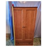 Wooden Wordrobe 60" Tall, 30" Wide, 21" Deep,