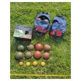 Bocce Ball Outdoor Set, Indoor Bocce Bean Ball