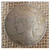 1923 Silver Coin Peace Dollar Circulated