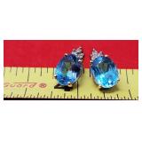 10k Topaz Earrings 1.57g