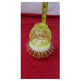 Fenton Flower Yellow Fairy Lamp