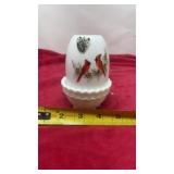 Fenton Art Glass Company Cardinals In Winter