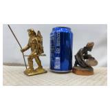 Copper Miner Prospector Panning Statue , Vintage