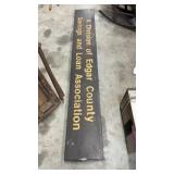 Metal Sign 7ft x 1ft