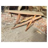 Old wood ironing board in the Attic