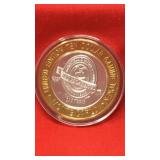 2000 Monte Carlo $10. Silver Gaming Token .999