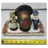 Retro Candles Thanksgiving Figures