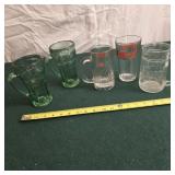 Coca-Cola and Budweiser glasses