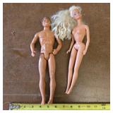 Barbie and Ken dolls