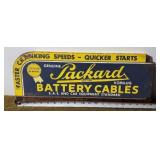 Packard Battery  Cables Metal Sign