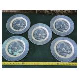 Currier & Ives dinner plates