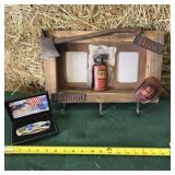 Fireman picture frame and decorative pocket knife